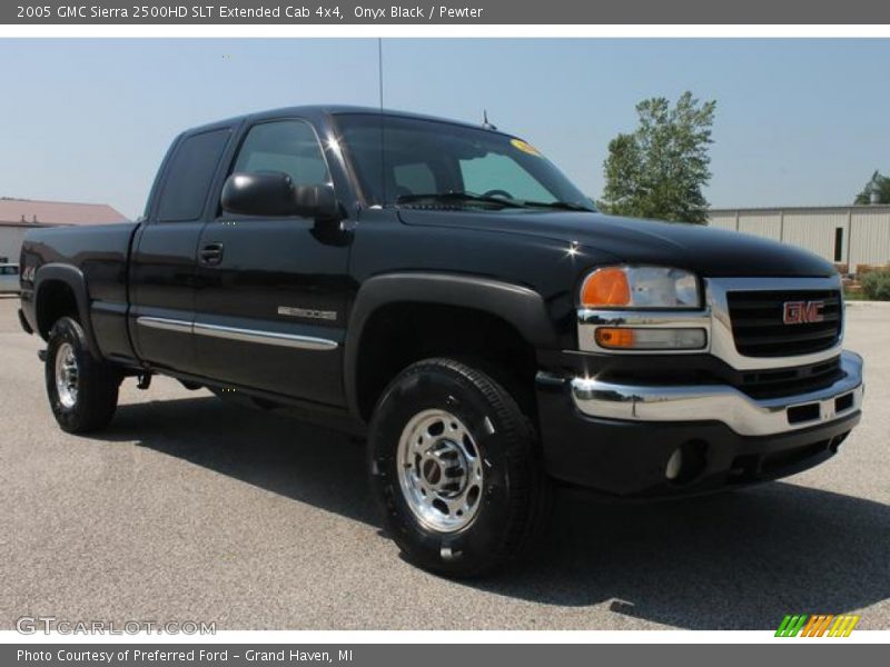 Onyx Black / Pewter 2005 GMC Sierra 2500HD SLT Extended Cab 4x4