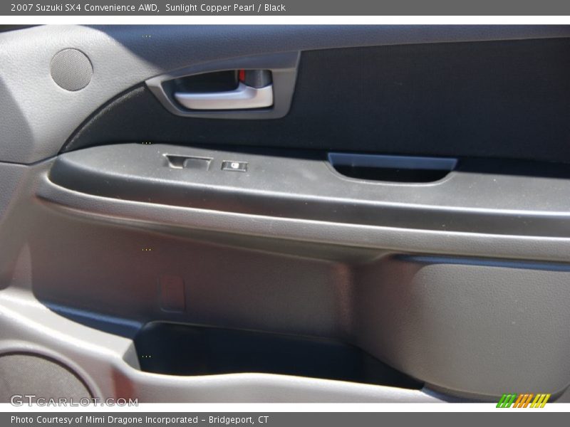 Sunlight Copper Pearl / Black 2007 Suzuki SX4 Convenience AWD