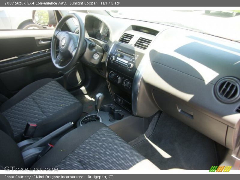 Sunlight Copper Pearl / Black 2007 Suzuki SX4 Convenience AWD