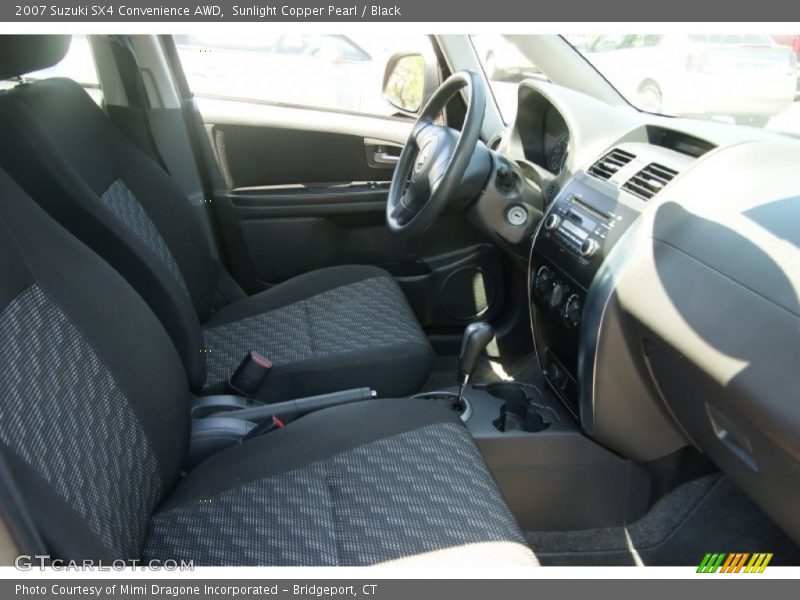 Sunlight Copper Pearl / Black 2007 Suzuki SX4 Convenience AWD