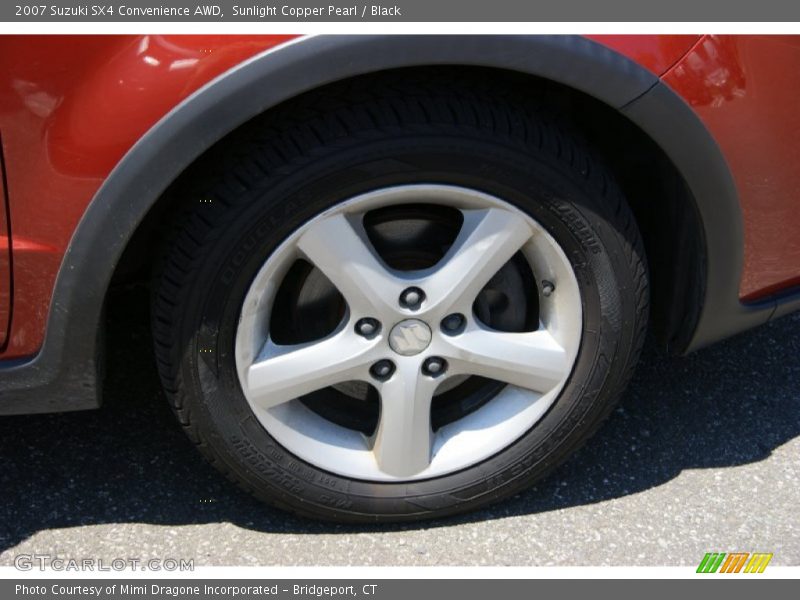 Sunlight Copper Pearl / Black 2007 Suzuki SX4 Convenience AWD