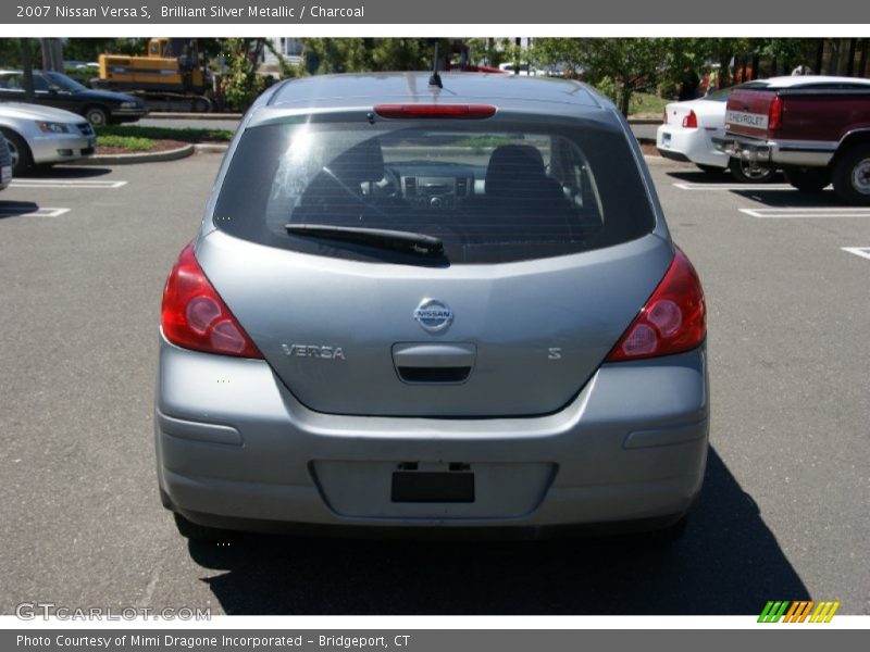 Brilliant Silver Metallic / Charcoal 2007 Nissan Versa S