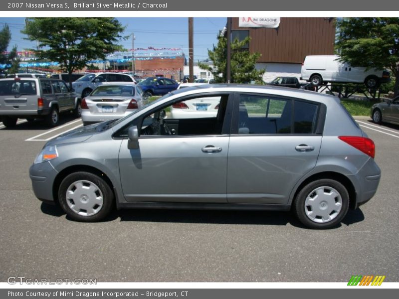 Brilliant Silver Metallic / Charcoal 2007 Nissan Versa S