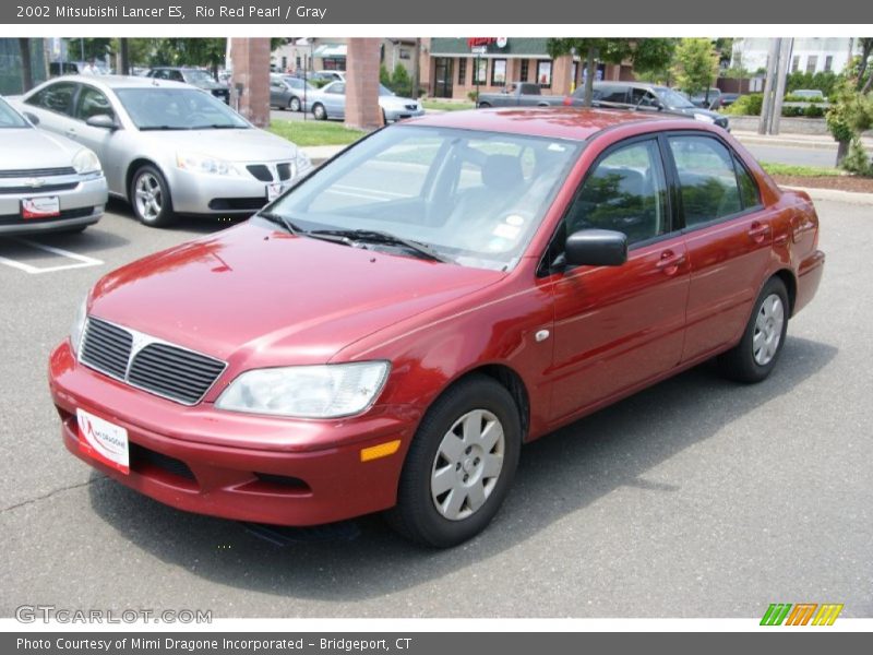 Rio Red Pearl / Gray 2002 Mitsubishi Lancer ES