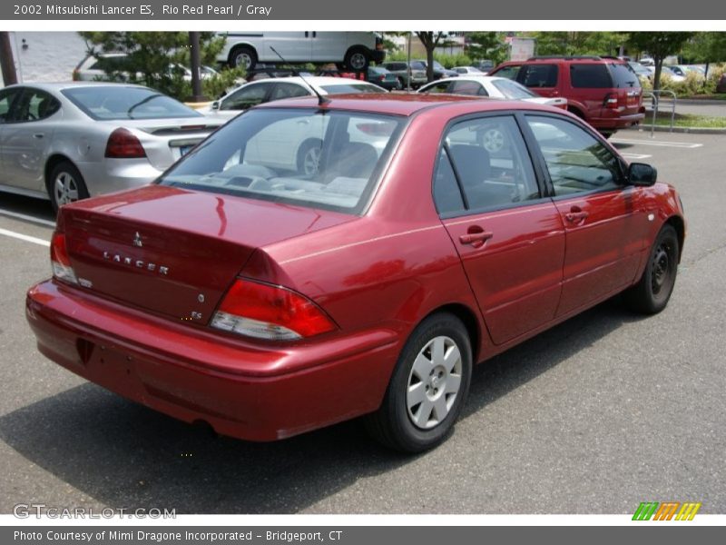 Rio Red Pearl / Gray 2002 Mitsubishi Lancer ES