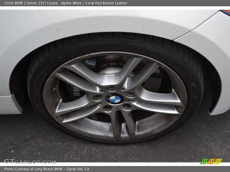 Alpine White / Coral Red Boston Leather 2009 BMW 1 Series 135i Coupe