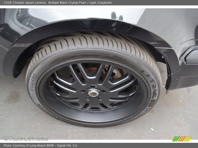 Brilliant Black Crystal Pearl / Light Graystone 2008 Chrysler Aspen Limited