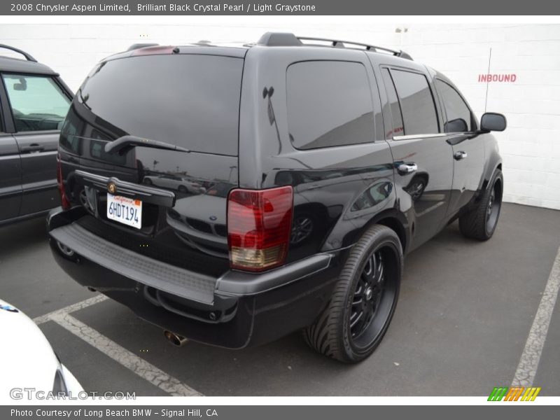 Brilliant Black Crystal Pearl / Light Graystone 2008 Chrysler Aspen Limited