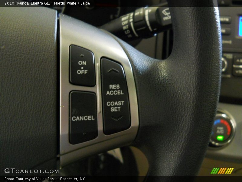 Nordic White / Beige 2010 Hyundai Elantra GLS