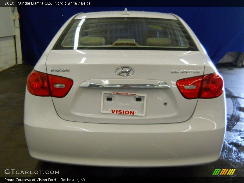 Nordic White / Beige 2010 Hyundai Elantra GLS