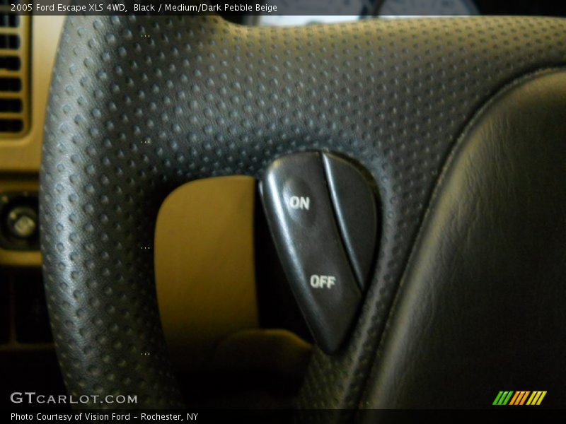 Black / Medium/Dark Pebble Beige 2005 Ford Escape XLS 4WD