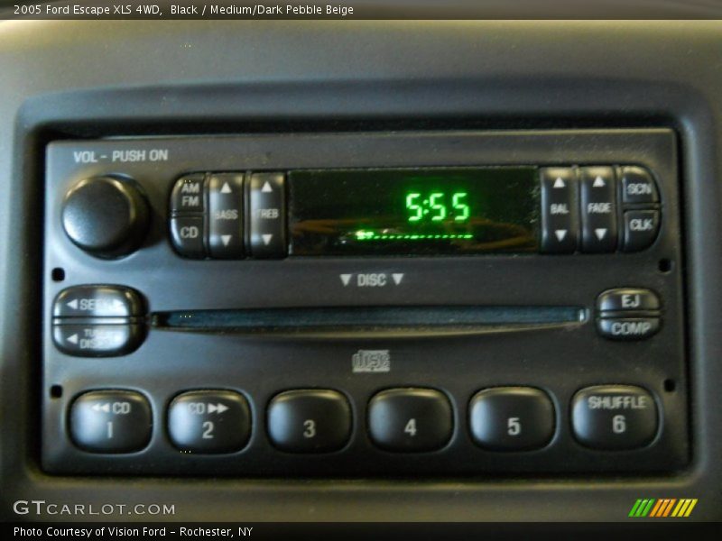 Black / Medium/Dark Pebble Beige 2005 Ford Escape XLS 4WD