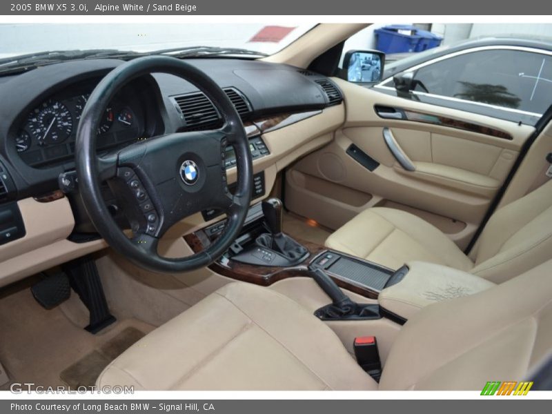 Alpine White / Sand Beige 2005 BMW X5 3.0i