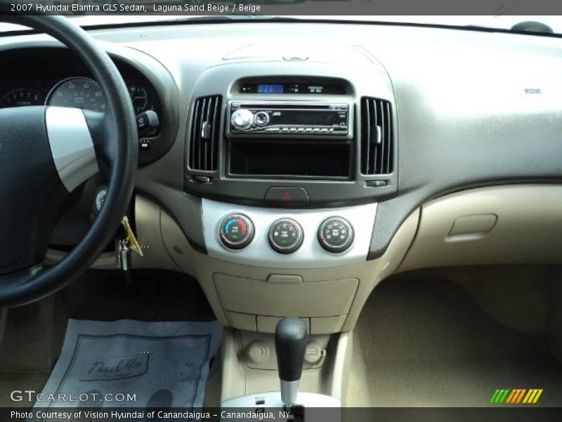 Laguna Sand Beige / Beige 2007 Hyundai Elantra GLS Sedan