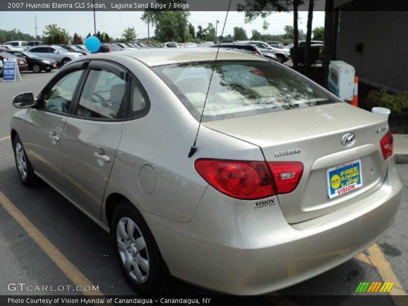 Laguna Sand Beige / Beige 2007 Hyundai Elantra GLS Sedan