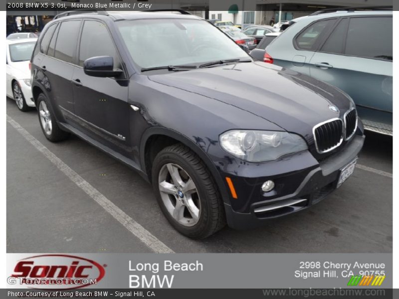 Monaco Blue Metallic / Grey 2008 BMW X5 3.0si