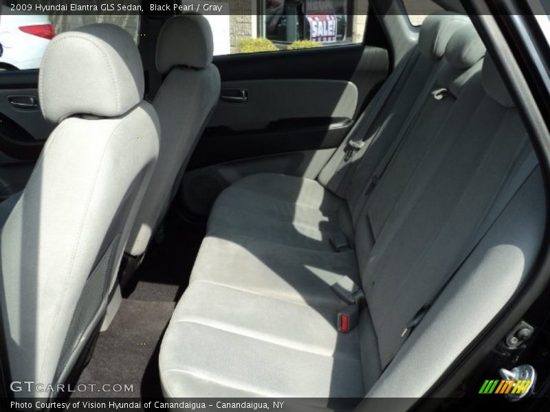 Black Pearl / Gray 2009 Hyundai Elantra GLS Sedan