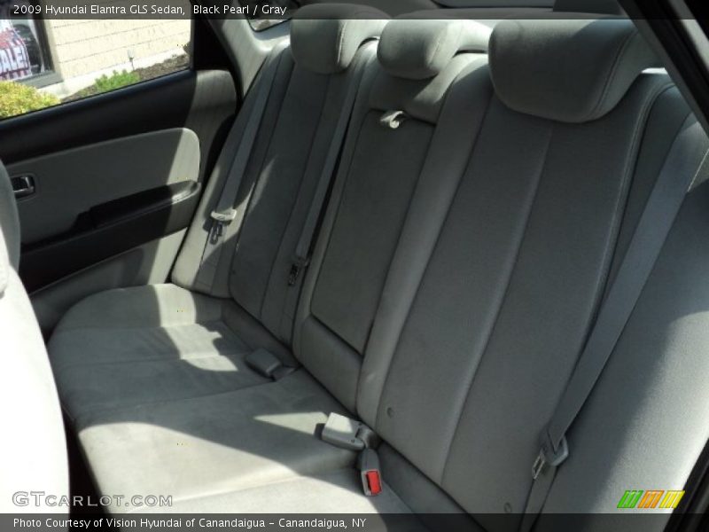 Black Pearl / Gray 2009 Hyundai Elantra GLS Sedan