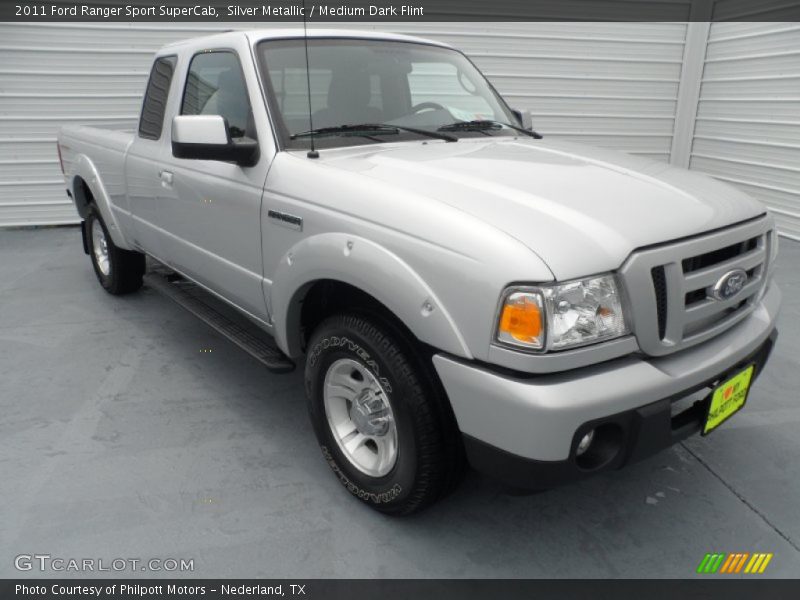 Silver Metallic / Medium Dark Flint 2011 Ford Ranger Sport SuperCab