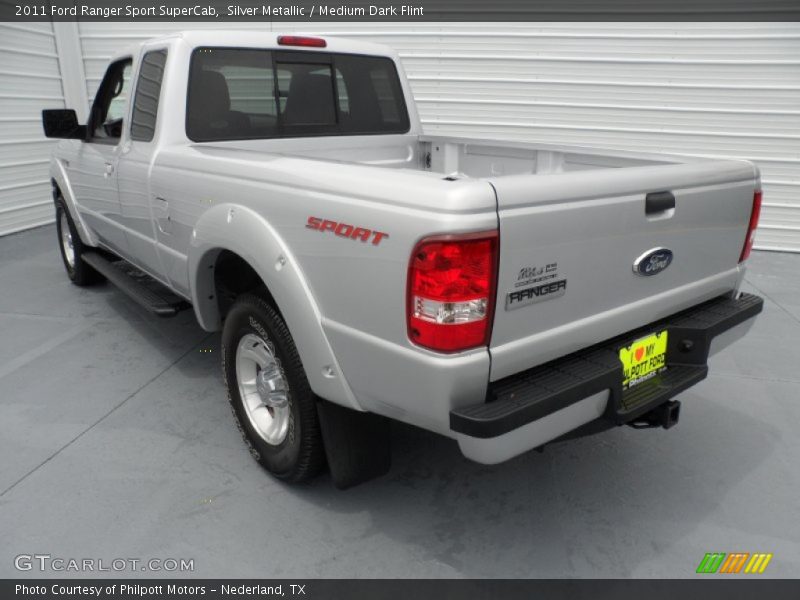 Silver Metallic / Medium Dark Flint 2011 Ford Ranger Sport SuperCab