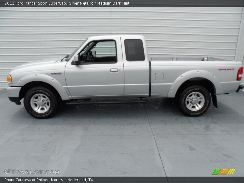 Silver Metallic / Medium Dark Flint 2011 Ford Ranger Sport SuperCab