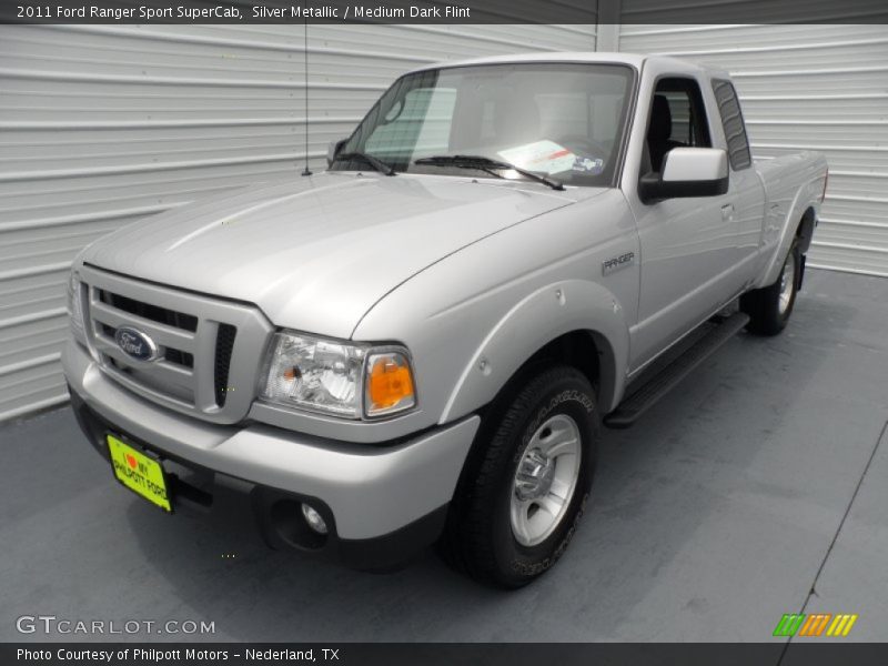 Silver Metallic / Medium Dark Flint 2011 Ford Ranger Sport SuperCab