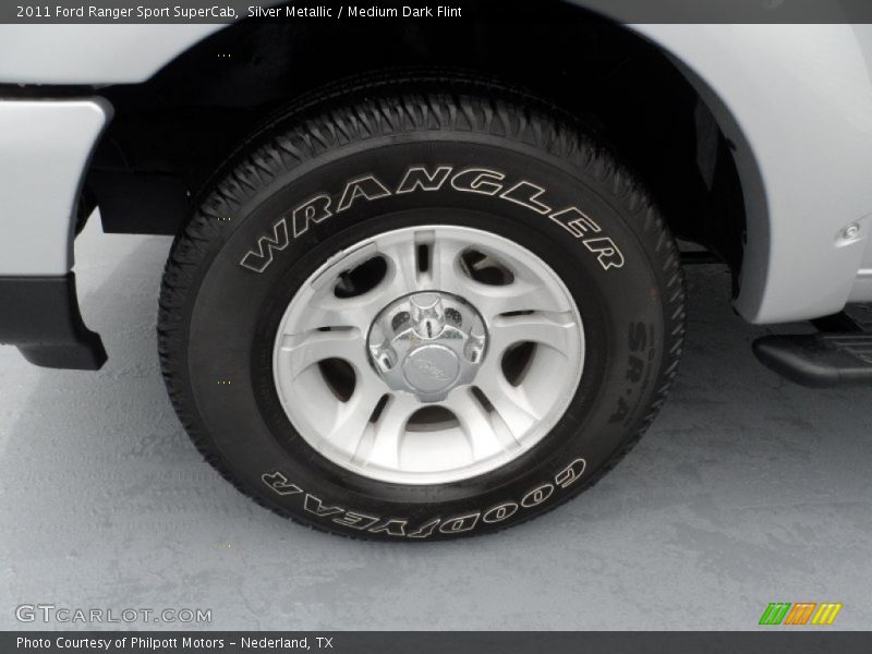 Silver Metallic / Medium Dark Flint 2011 Ford Ranger Sport SuperCab