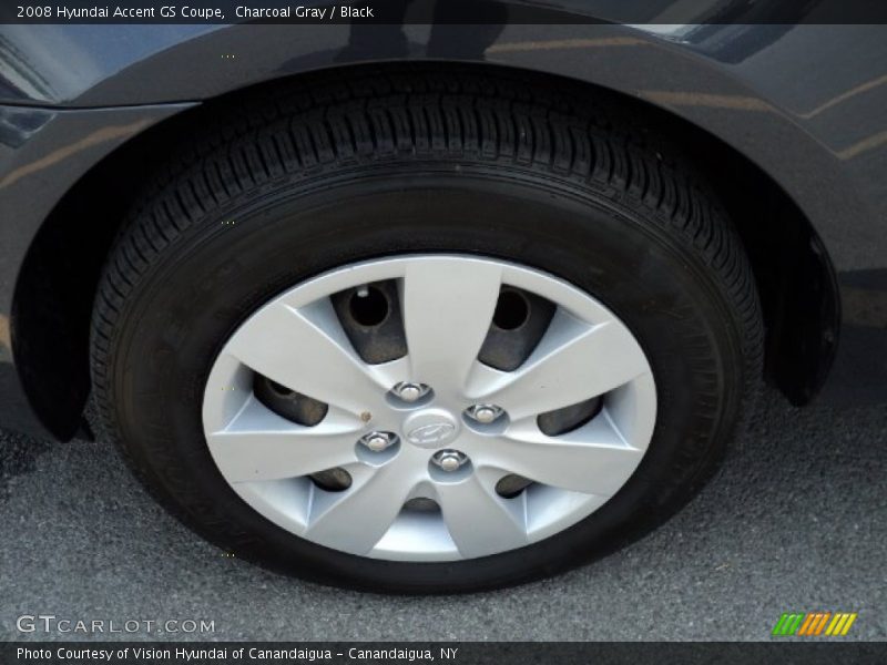 Charcoal Gray / Black 2008 Hyundai Accent GS Coupe