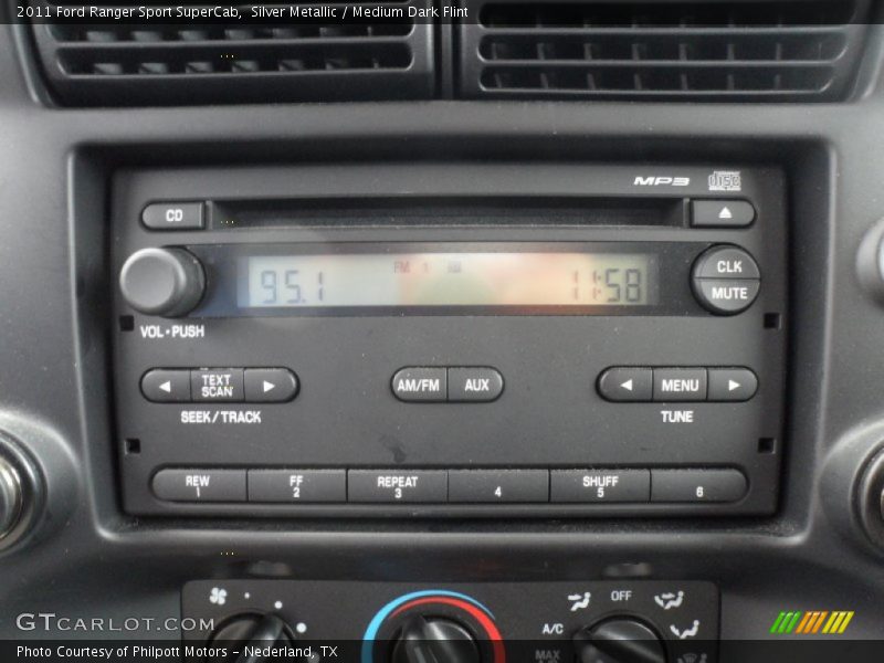 Silver Metallic / Medium Dark Flint 2011 Ford Ranger Sport SuperCab