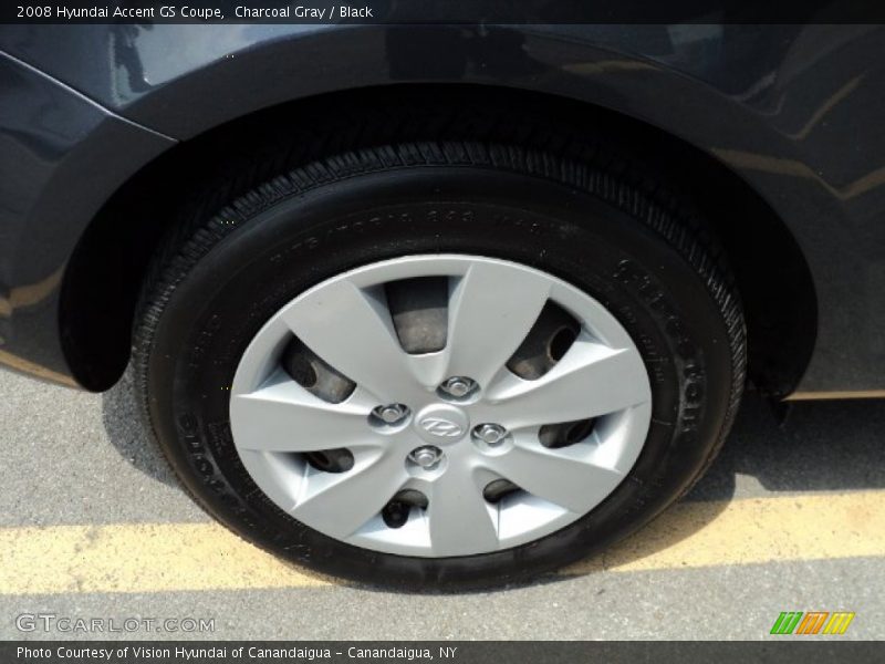 Charcoal Gray / Black 2008 Hyundai Accent GS Coupe