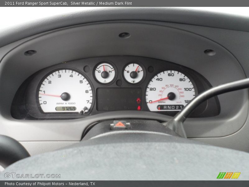 Silver Metallic / Medium Dark Flint 2011 Ford Ranger Sport SuperCab