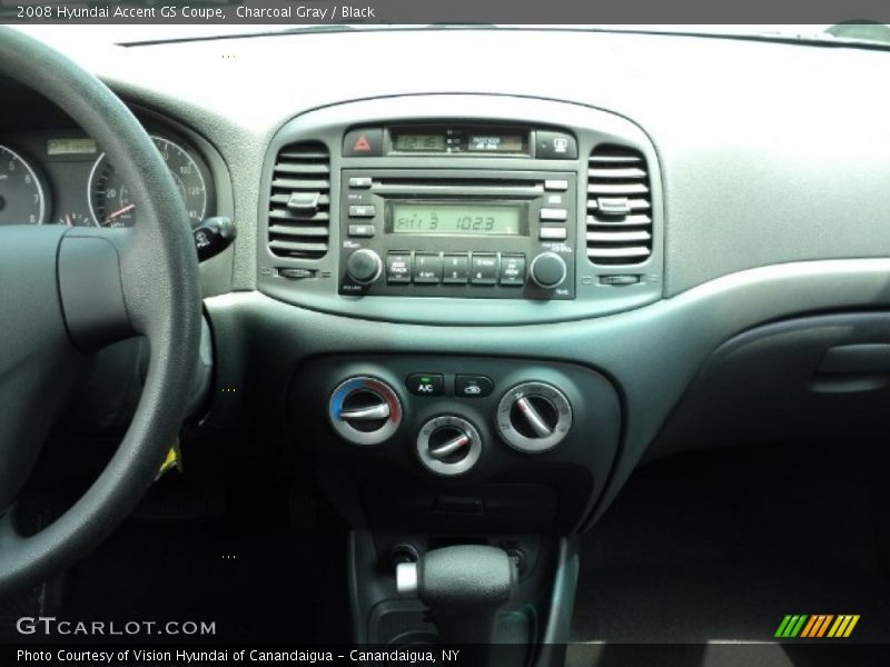 Charcoal Gray / Black 2008 Hyundai Accent GS Coupe