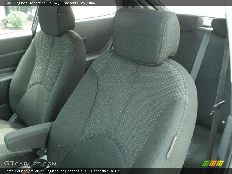 Charcoal Gray / Black 2008 Hyundai Accent GS Coupe