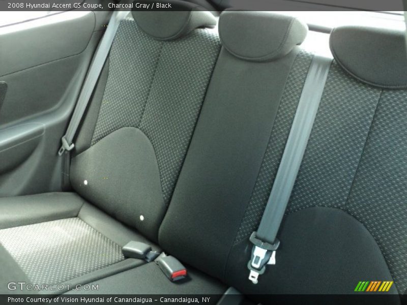 Charcoal Gray / Black 2008 Hyundai Accent GS Coupe