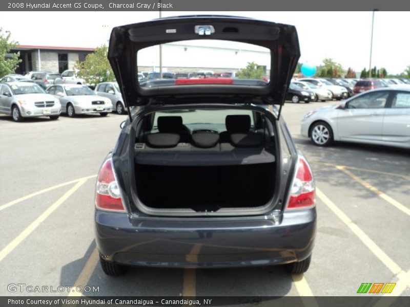 Charcoal Gray / Black 2008 Hyundai Accent GS Coupe
