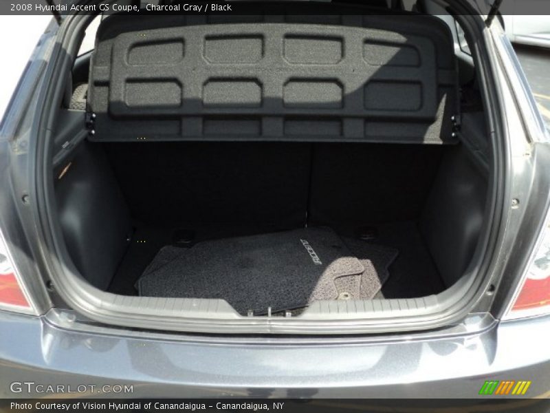 Charcoal Gray / Black 2008 Hyundai Accent GS Coupe