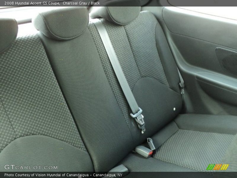 Charcoal Gray / Black 2008 Hyundai Accent GS Coupe