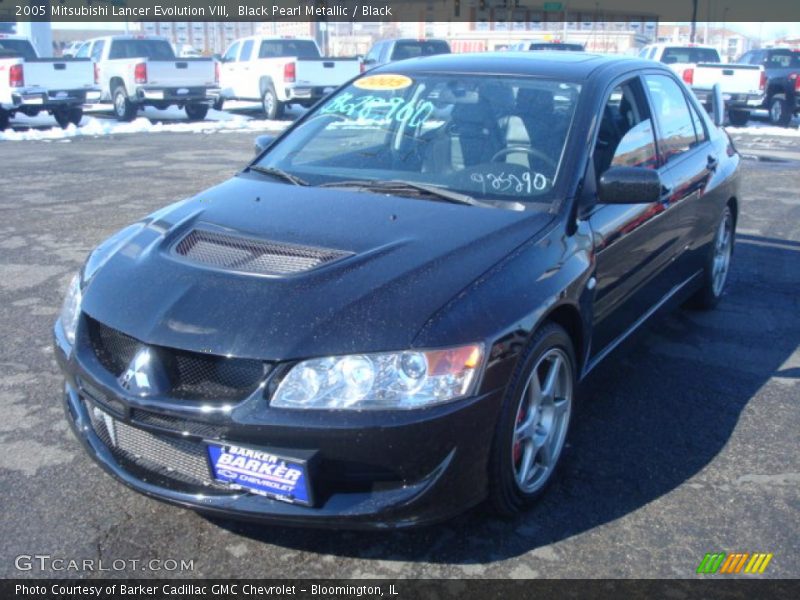 Black Pearl Metallic / Black 2005 Mitsubishi Lancer Evolution VIII