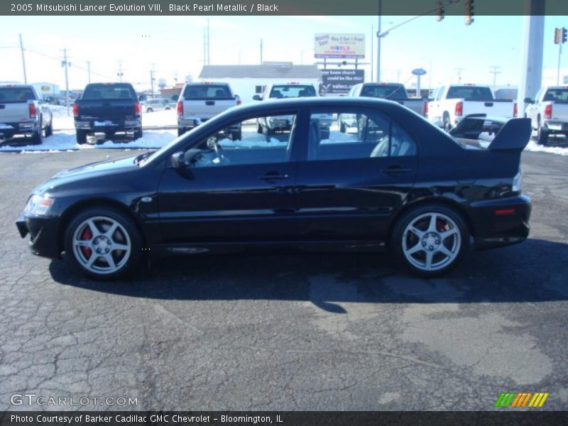Black Pearl Metallic / Black 2005 Mitsubishi Lancer Evolution VIII