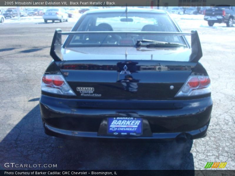 Black Pearl Metallic / Black 2005 Mitsubishi Lancer Evolution VIII