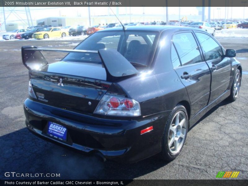 Black Pearl Metallic / Black 2005 Mitsubishi Lancer Evolution VIII