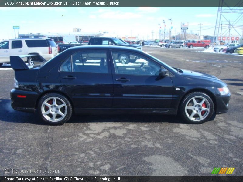 Black Pearl Metallic / Black 2005 Mitsubishi Lancer Evolution VIII