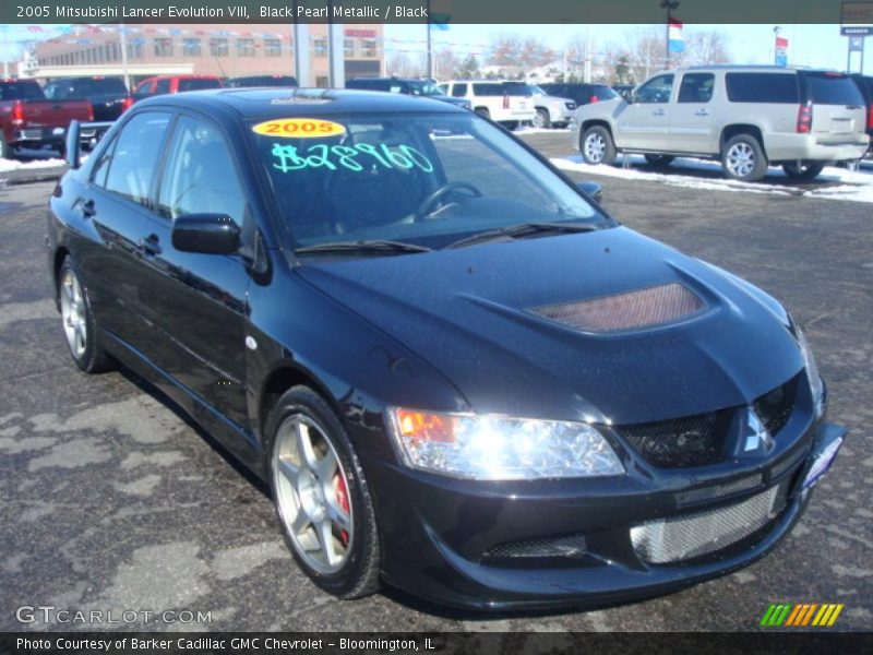 Black Pearl Metallic / Black 2005 Mitsubishi Lancer Evolution VIII