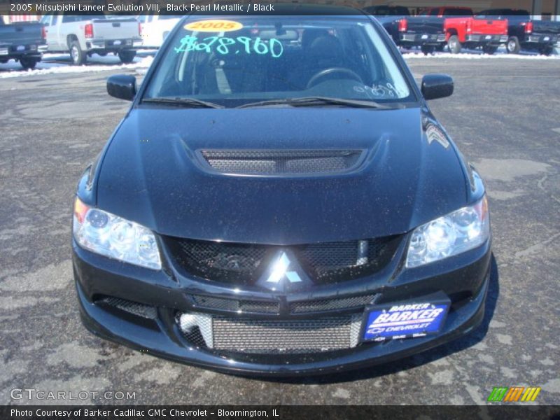 Black Pearl Metallic / Black 2005 Mitsubishi Lancer Evolution VIII
