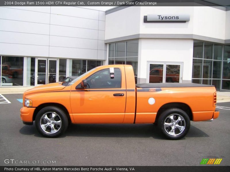 Custom Orange / Dark Slate Gray/Orange 2004 Dodge Ram 1500 HEMI GTX Regular Cab