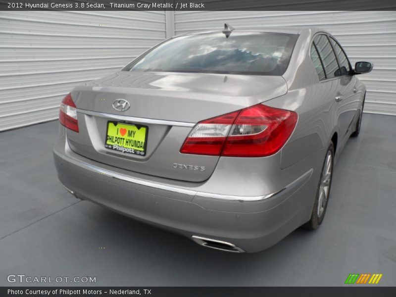 Titanium Gray Metallic / Jet Black 2012 Hyundai Genesis 3.8 Sedan