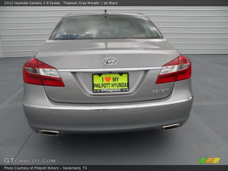 Titanium Gray Metallic / Jet Black 2012 Hyundai Genesis 3.8 Sedan