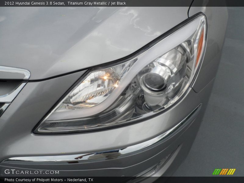 Titanium Gray Metallic / Jet Black 2012 Hyundai Genesis 3.8 Sedan