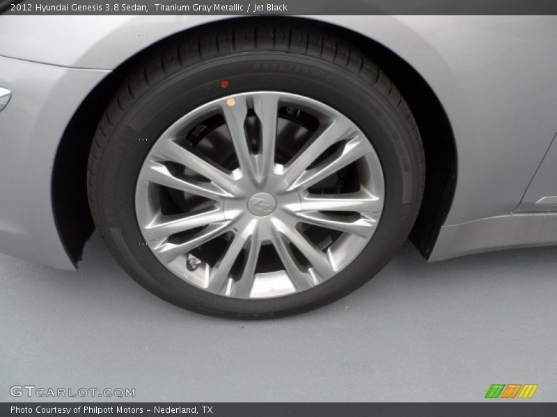 Titanium Gray Metallic / Jet Black 2012 Hyundai Genesis 3.8 Sedan