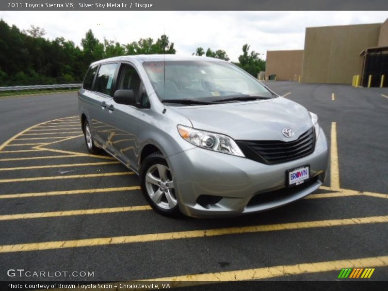 Silver Sky Metallic / Bisque 2011 Toyota Sienna V6